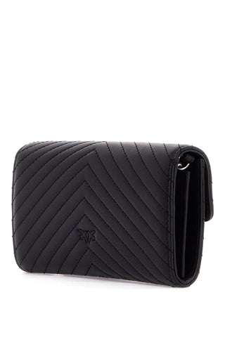 Pinko love bag chevron crossbody bag