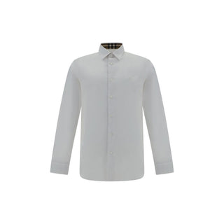 Burberry White Cotton Dress Shirt