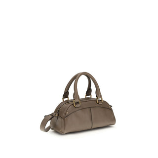 Chloé Gray Calf Leather Bos Taurus Handbag