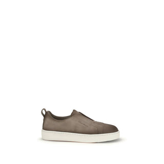 Santoni Beige Rubber Low Top Sneakers