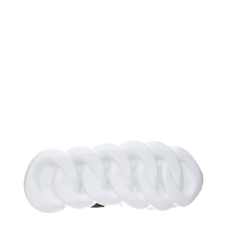 Versace Gray Leather Athletic Sneakers