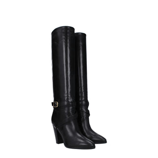 Celine Black Leather Boots