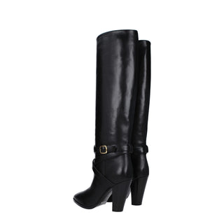 Celine Black Leather Boots