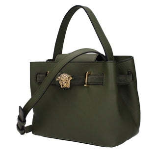 Versace Green Leather Handbag