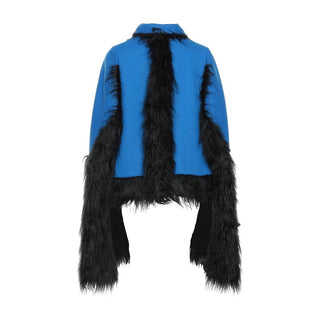Maison Margiela Blue Wool Cloacks