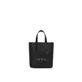 Marni Black Calfskin Tote Bag
