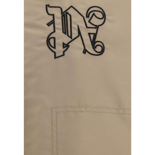 Palm Angels Beige Polyamide Bomber