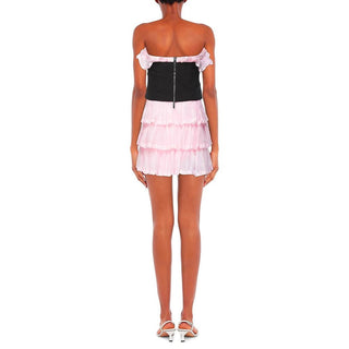 Philosophy di Lorenzo Serafini Multicolor Cotton Cocktail Dress