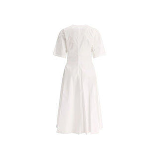 Alaïa White Cotton Casual Dress