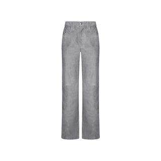 Amiri Gray Leather Pants