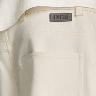 Dior White Cashmere Chino Pants
