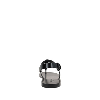 Saint Laurent Black Calfskin Strap-On Sandals