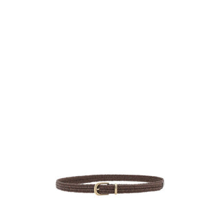 Brunello Cucinelli Brown Calf Leather Bos Taurus Regular Belt