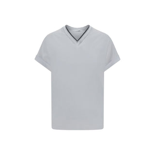 Brunello Cucinelli White Cotton T-Shirt