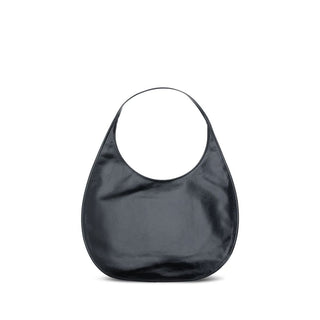 Courrèges Black Calf Leather Bos Taurus Shoulder Bag