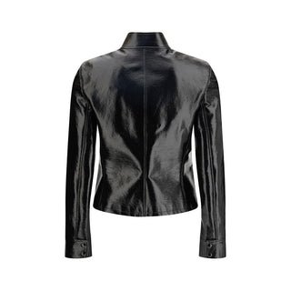 Courrèges Black Cotton Full-Length Jacket