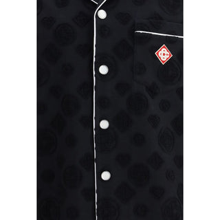 Casablanca Black Cotton Shortsleeve Shirt