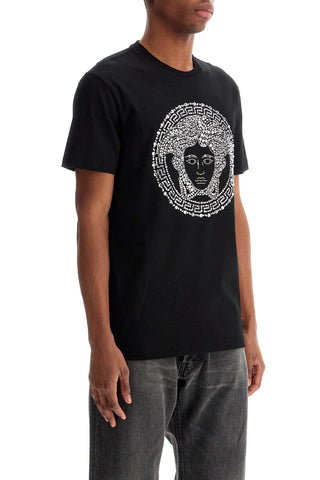 Versace medusa crystal embellished t