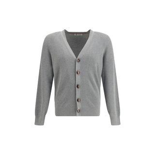 Brunello Cucinelli Gray Cotton Cardigan