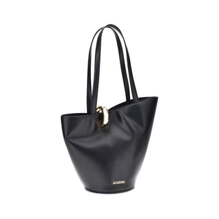Jacquemus Black Calf Leather Bos Taurus Shoulder Bag