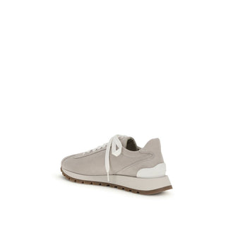 Brunello Cucinelli Gray Rubber Platform Sneakers