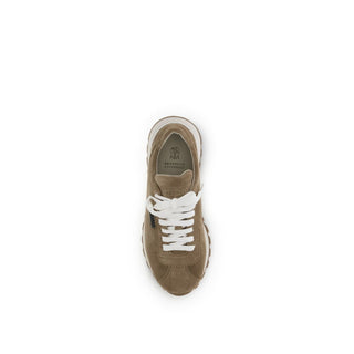 Brunello Cucinelli Beige Rubber Platform Sneakers