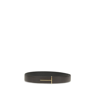 Tom Ford Brown Calf Leather Bos Taurus Regular Belt