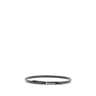 Tom Ford Black Leather Thin Belt