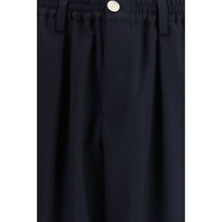 Marni Blue Merino Wool Casual Pants