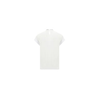 Brunello Cucinelli White Elastane T-Shirt