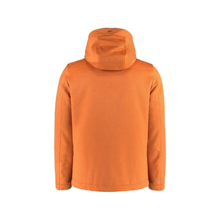 Herno Orange Cashmere Full-Length Jacket