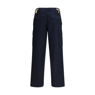 Burberry Blue Cotton Cargo Pants