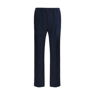 Gucci Blue Polyester Casual Pants
