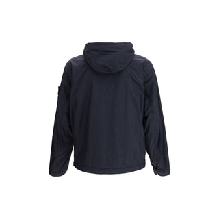 Stone Island Blue Polyamide Coat