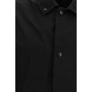 Stone Island Black Polyester Coat