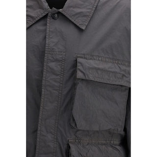 Stone Island Gray Polyamide Coat