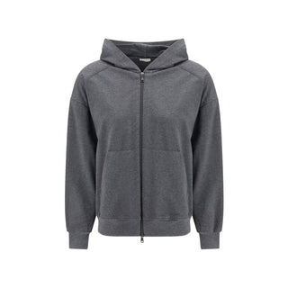 Brunello Cucinelli Gray Cotton Sweatshirt
