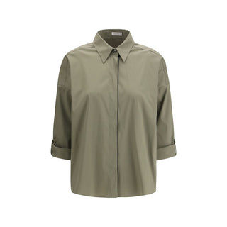 Brunello Cucinelli Bicolor Cotton Dress Shirt