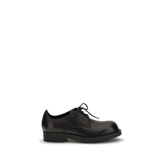 MM6 Black Calf Leather Bos Taurus Oxfords And Derbies