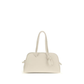 Jacquemus White Calf Leather Bos Taurus Shoulder Bag