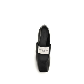 Givenchy Black Lamb Ovis Aries Aries Ballet Flats - VAZLUXE.COM