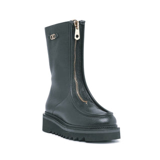 Salvatore Ferragamo Black Calfskin Ankle Boots