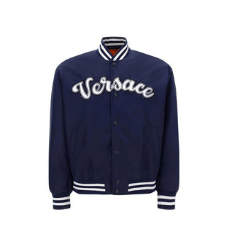 Versace Blue Nylon Bomber