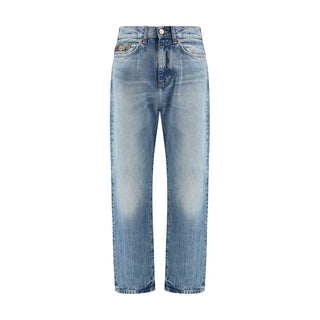 Versace Light Blue Cotton Jeans Denim