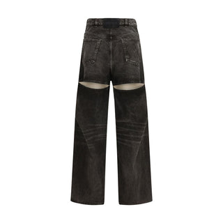 The Attico Black Cotton Jeans Denim