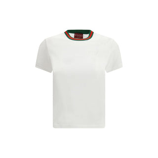 Gucci White Cotton T-Shirt
