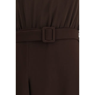 P.A.R.O.S.H. Brown Polyester Casual Dress