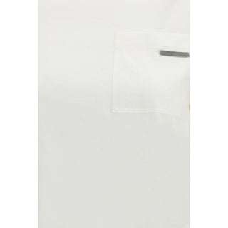 Brunello Cucinelli White Cotton T-Shirt