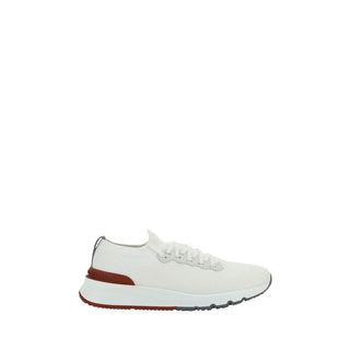 Brunello Cucinelli White Rubber Low Top Sneakers