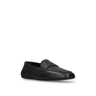 Salvatore Ferragamo Brown Calfskin Slip-On Loafers